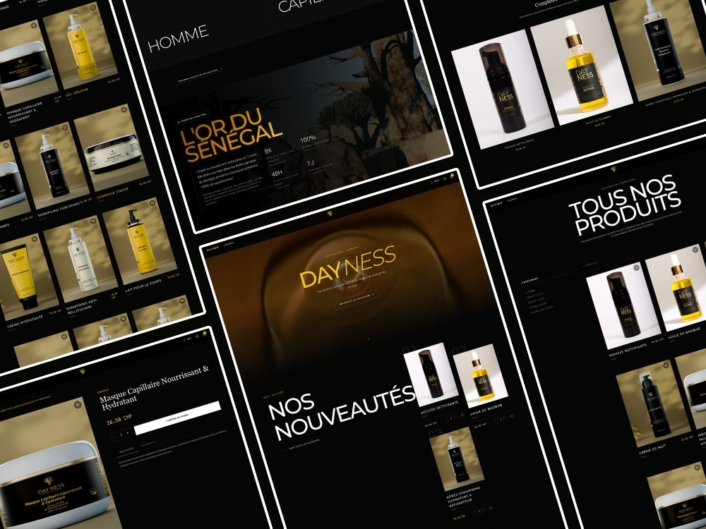 Aperçu du projet Day Ness Cosmetics